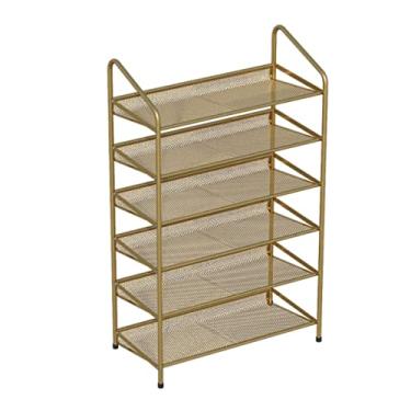 Imagem de Prateleira de sapato organizador de sapateira simples de metal sapateira organizador de armazenamento de sapatos de ferro resistente prateleira de sapatos para armário de entrada quarto armazenamento