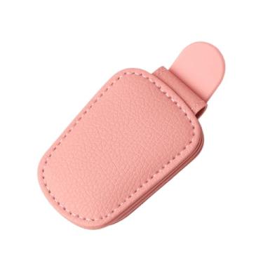 Imagem de Porta-Óculos De Sol Para Automóvel | Fivela Magnética Universal Em Couro Sintético - Porta-Óculos Para Visor | para Viagem Aniversário da Mãe do Pai Veículo Condução Tablier Teto