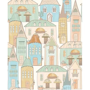 Imagem de Papel de Parede Pure Kids Teens Village KT68446 Tam. 4m² Papel de Parede Pure Kids & Teens Village KT68446