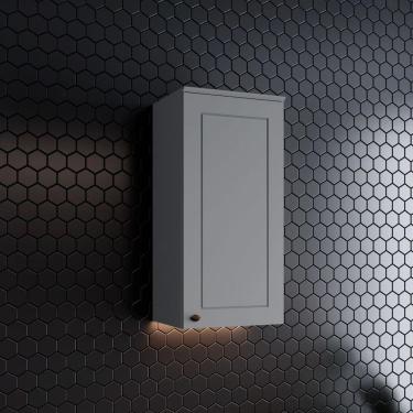 Imagem de Armário Aéreo De Cozinha 40 Cm Amy Casa 812 Cinza