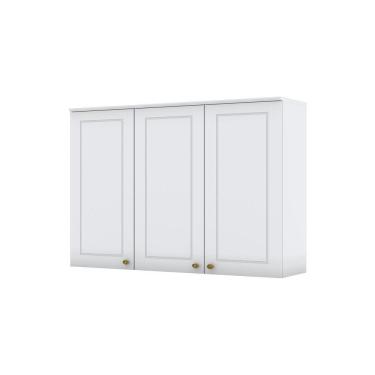 Imagem de Armário Aéreo 03 Portas 120 Cm Amy Branco Hp Casa 812 Branco Hp