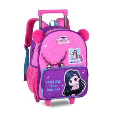 Imagem de Mochila Luluca Infantil Meninas Bolsa Escolar Crianças-Feminino