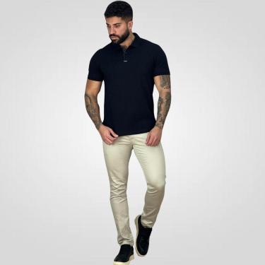 Imagem de Camisa Polo Preta Masculina Premium - Calvin Klein-Masculino