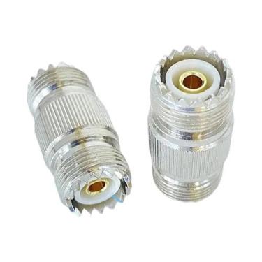 Imagem de Adaptador Coaxial RF De Ângulo Reto UHF Macho Para UHF Fêmea 3 Vias PL