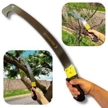 Imagem de Serra Serrote Manual 54cm Aço Inox Poda Galhos Corte Jardim - Bomvink