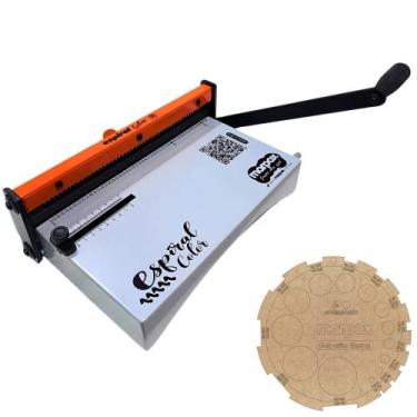 Imagem de Encadernadora Espiral Color Laranja Manual A4 Marpax 10fls