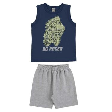 Imagem de Conjunto Curto Infantil Menino Motoqueiro BG-Masculino