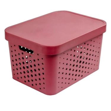 Imagem de Cesto Organizador com Tampa 17L Marsala 241 - Mixxnova