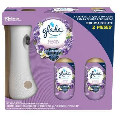 Imagem de Odorizador de Ambiente Glade Automatic + 2 Refis Lavanda e Vanilla 260