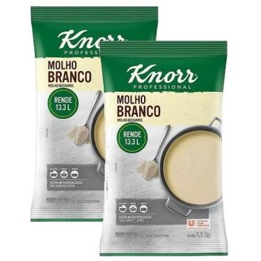 Imagem de kit 2 Molho Branco Bechamel Knorr 1,1kg Rende 12,2l