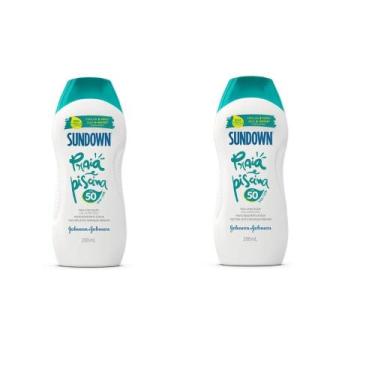 Imagem de Kit 2 Protetor Sundown Praia e Piscina Fps 50 200ml Cada