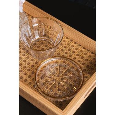 Imagem de Prato Decorativo Belle Epoque com Fio de Ouro 11cm x 1,5cm - Wolff