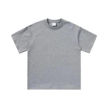 Imagem de Camiseta Unissex Oversized De Algodão, Branca E Preta, Macia, De Manga