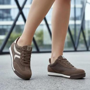 Imagem de Tênis Casual Feminino Via Marte Confortável Fashion, Cinnamon, 35
