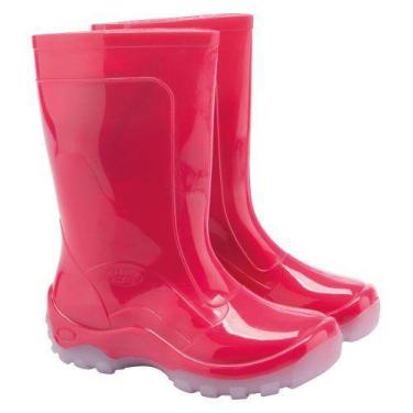 Imagem de Bota Infantil Impermeável Pink Galocha Pvc / Borracha Leve - Italbotas