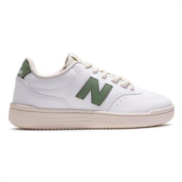 Imagem de Tênis New Balance BB80 Unissex, 36, Bege, Verde
