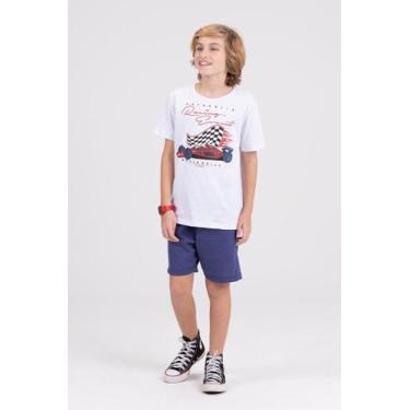Imagem de Conjunto Infantil Ribana Authentic Racing Branco - Vida Costeira Ofici