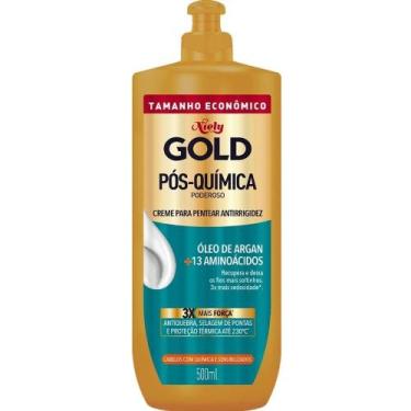 Imagem de Creme para Pentear Niely Gold Pós Química Poderoso 500ml