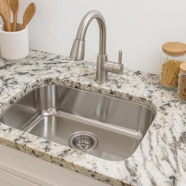 Imagem de Cuba Pia Inox 304 Cozinha N1 47x30x19 Eletrocubas Luxo