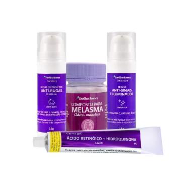 Imagem de Kit Completo Adeus Melasma - Cápsulas Antioxidantes, Gel com Ácido Ret