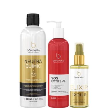 Imagem de Borabella NeutraQuimic 500ml + SOS 240ml + Óleo Elixir 60ml