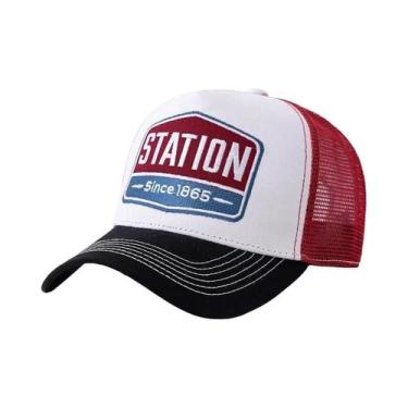 Imagem de Boné De Beisebol Unissex Respirável Com Tela E Estampa De Letras STATI