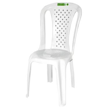 Imagem de Cadeira Plastica Valentina Sem Braço Branca 154 Kg - Topplast