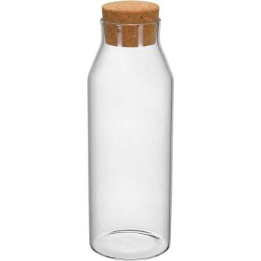 Imagem de Jarra água Suco Rolha De Cortiça Borossilicato 1,2l 25x9x9cm - HOME & 