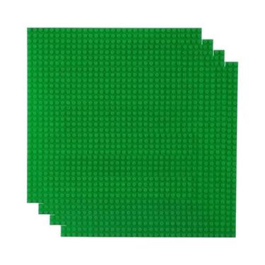 Imagem de Placas Base Clássicas 32x32 E 16x32 (4 Peças) Para Blocos De Montar DI