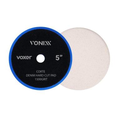 Imagem de Boina Jeans Voxer Branca Corte 5 - Polimento Automotivo Profissional t