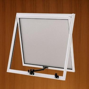 Imagem de Janela maxim ar 50x50 vidro jateado Alumínio Branco - Esquadric