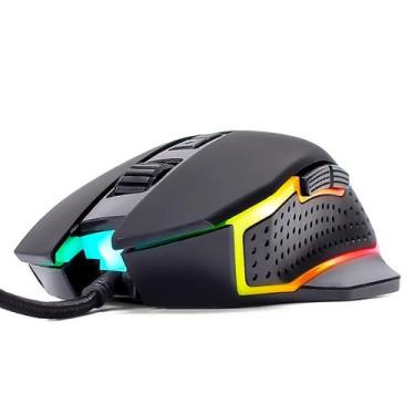 Imagem de Mouse Gamer Led Rgb Ergonômico 6 botões 4800 dpi Ultra rapido Computad