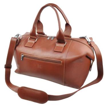 Imagem de Bolsa de Viagem EVEREST em Couro Galvani, Marrom pinhão