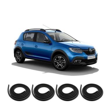 Imagem de Kit Borracha Vedação Das 4 Portas Sandero 2015 A 2022 - sem marca
