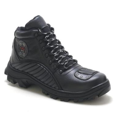 Imagem de Bota motociclista masculino Ducat em couro Mg Brasil-Masculino