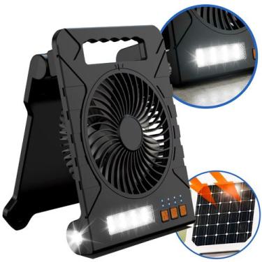Imagem de Ventilador Carregador De Celular Power Bank Portátil Energia Solar Pot