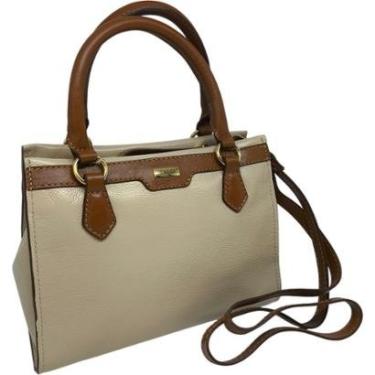 Imagem de Bolsa Feminina Couro Alça Dupla Transversal Ombro Cacci-Feminino