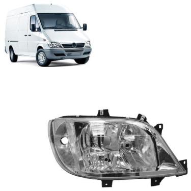 Imagem de Farol Dianteiro Sprinter 2003 A 2011 Máscara Cromada - Automotive Impo