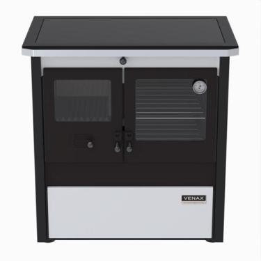 Imagem de Fogao a Lenha Venax n 2 Le Corbusier Dupla Combustao Branco