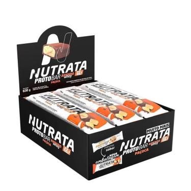 Imagem de Proto Bar Sabor Amendo Whey 9 Unidades de 70g Nutrata-Unissex