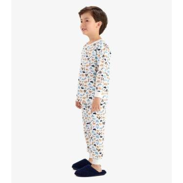 Imagem de Pijama em Meia Malha Rovi Kids Bege, 10, Bege