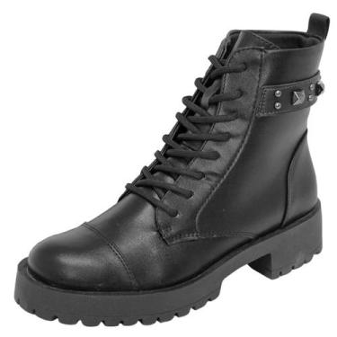 Imagem de Bota Coturno Feminino Ana Castela Elegante Conforto Sua Cia, Preto, 36