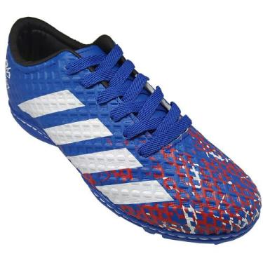 Imagem de Chuteira Society Futebol de Grama Sintética Runway Azul, Azul, 41