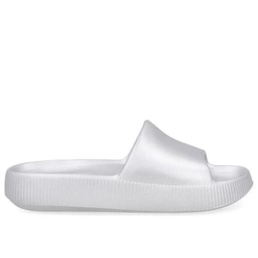 Imagem de Chinelo usaflex slide nuvem feminino ag05002, Prata, 36