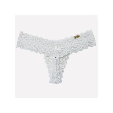 Imagem de Calcinha Sexy Toda em Renda com Pontos de Strass - Gulosa - Sensualle,