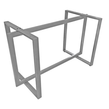Imagem de Base de Mesa Halden Tampos de até 150 cm x 80 cm Prata - Genus Móveis