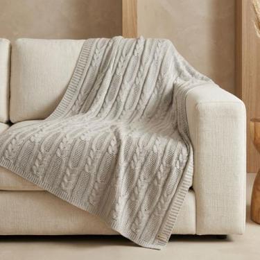 Imagem de Manta Sofa Trico Decorativa 150x90cm Usufruto Tricot c3, PAPIRO