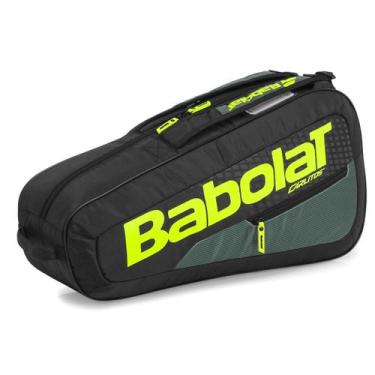 Imagem de Raqueteira Babolat Carlitos Junior Preto e Limão