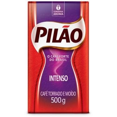 Imagem de Café Pilão Torrado e Moído Intenso Vácuo 500g