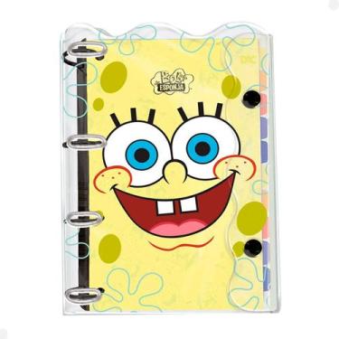 Imagem de Fichário Universitário 192 Fls Bob Esponja 10 Divisórias DAC